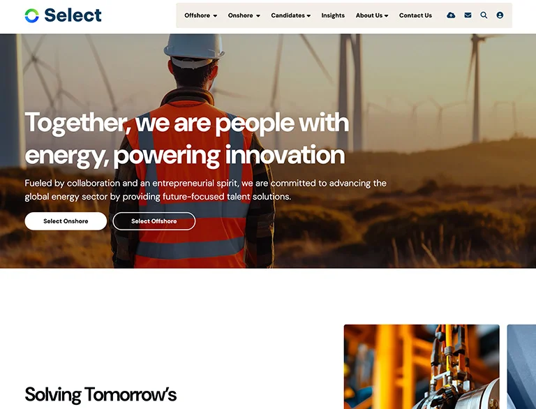 Recruitment website example built with Recflow
