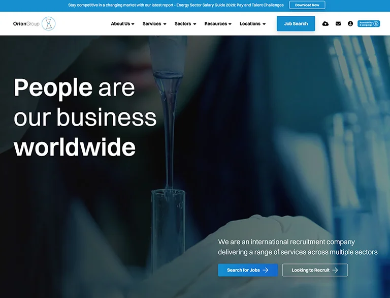 Recruitment website example built with Recflow