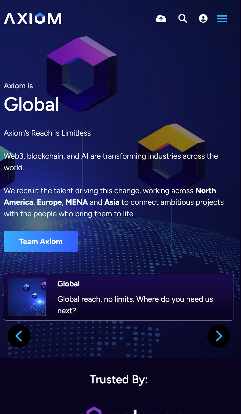 Recruitment website example built with Recflow