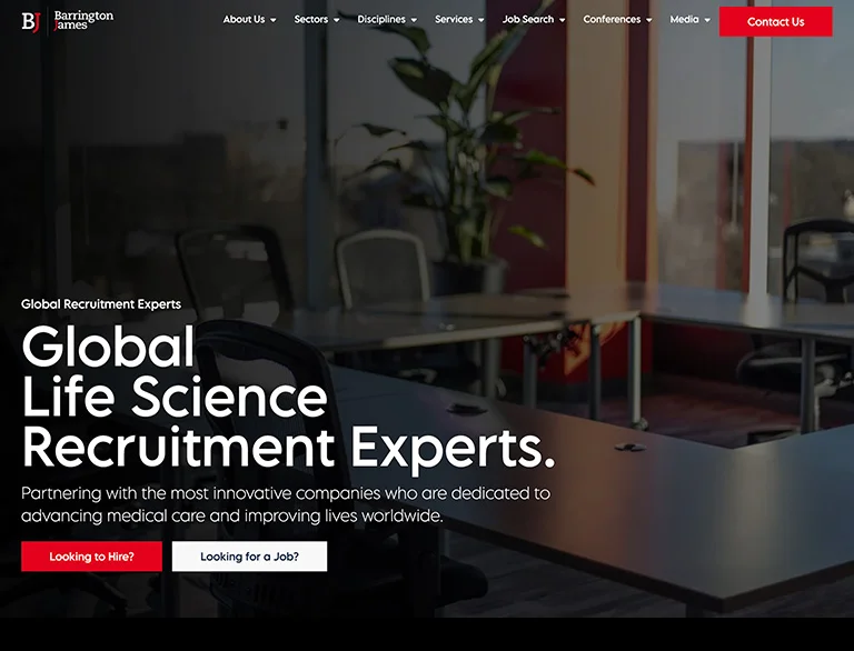 Recruitment website example built with Recflow