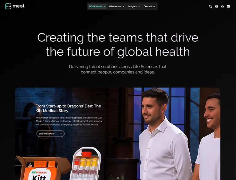 Recruitment website example built with Recflow