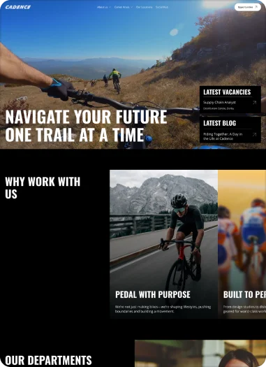 Recruitment website theme preview